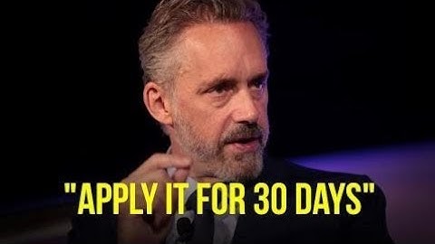 Jordan Peterson | "TRY IT For 1 Month" (powerful stuff) - Motivational Speech