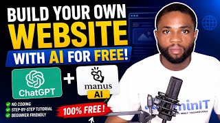 Build Your Own Website for FREE Using AI! 🤯 ChatGPT + Manus AI Tutorial