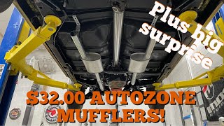 How to build a Autozone $150 dual 2.5” exhaust plus big surprise for Jesse