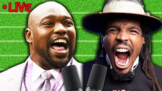 4th&1 LIVE with Cam Newton & Warren Sapp Squash the BEEF | SUPER BOWL DAY 2