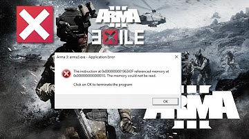 ARMA 3: Exile Mod — MEMORY ERROR / CRASH WHILST LOADING FIXES