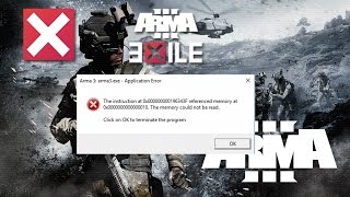 ARMA 3: Exile Mod — MEMORY ERROR / CRASH WHILST LOADING FIXES