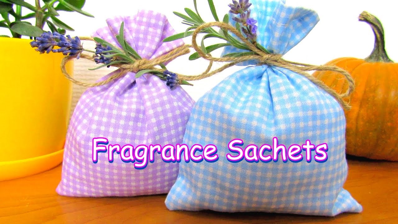 Diy Fragrance Sachet With Herbs And Flowers - How To Make Fabric Sachet Bag - Tutorial