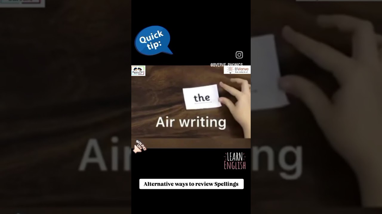 Teaching Spelling in Fun Ways | Multisensory Spelling Activities at BVerve