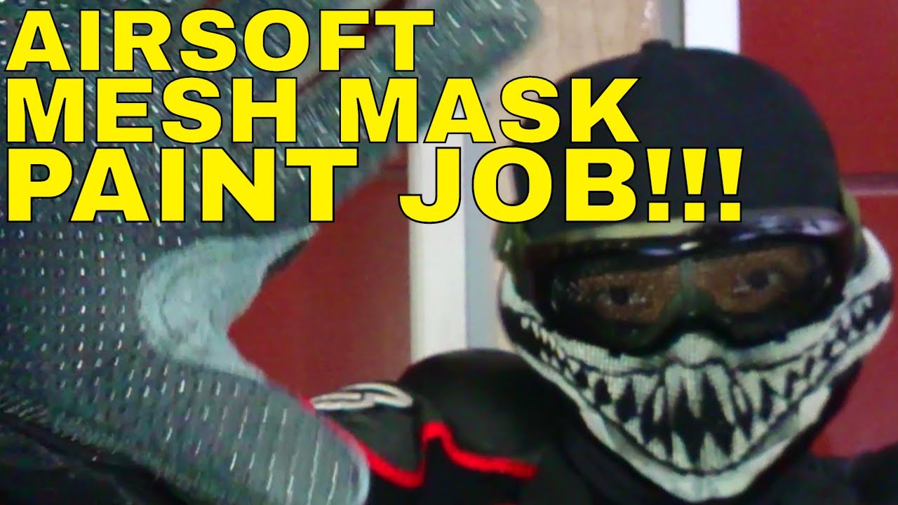 Airsoft Mesh Mask Paint Job Inspired by BrainExploder and Storm YouTube