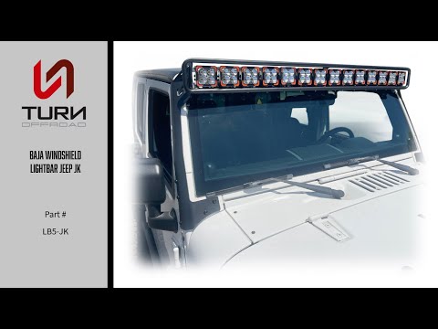 Baja Windshield Light Mount for Jeep Wrangler JK Installation