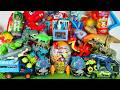 Unboxing Review ASMR Jurassic World Toys Colorful Dinosaur T-rex Triceratops Dragon Smashers Rocket