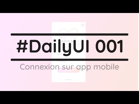 #DailyUI 001 - Page de connexion [AdobeXD]