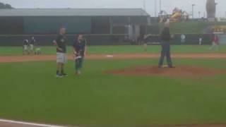 Jimmy Carter Tosses The First Pitch w. 98.1 KVET