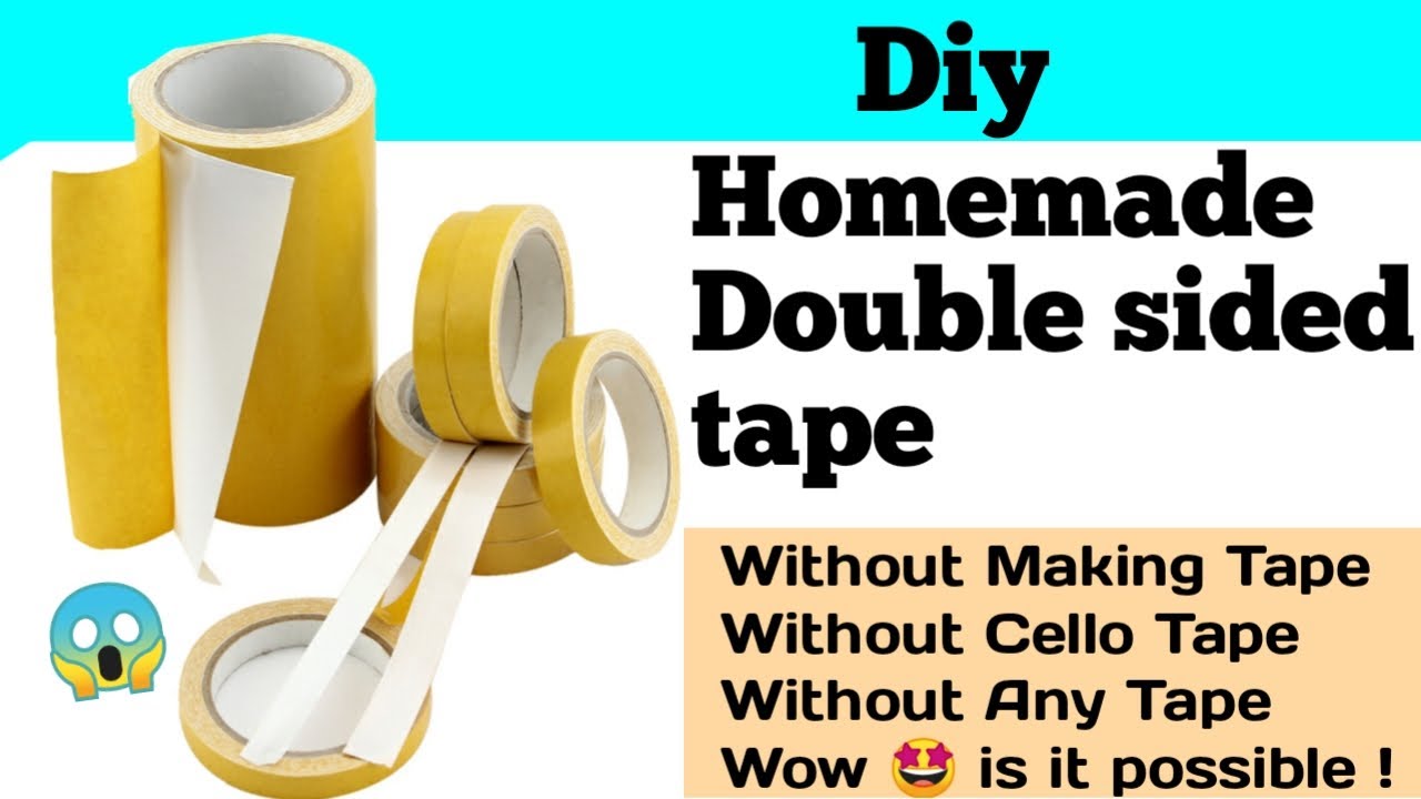 Homemade Double sided tape - how to make double sided tape at home  easy/Make diy tape at home 