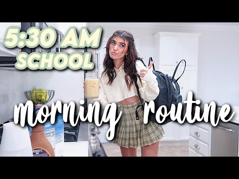 5:30 am school morning routine 2020