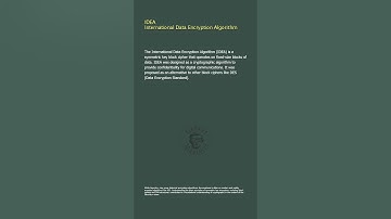 IDEA - International Data Encryption Algorithm - Security+