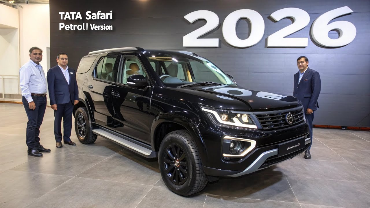 Представлена ​​новая бензиновая версия Tata Safari 2026 года! Внедорожник нового поколения уже зд...