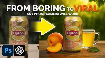 FREE AI Studio: Product Photos with ChatGPT + Photoshop (No Camera Needed)