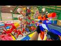 Nerf war  amusement park battle 66 nerf first person shooter