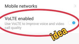 Idea || VoLTE enabled Use VoLTE to improve voice and video call quality In Xiaomi Redmi Note 5 Pro screenshot 2