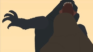 Godzilla Vs Kong Aircraft Carrier Fight Animation (Stick Nodes)