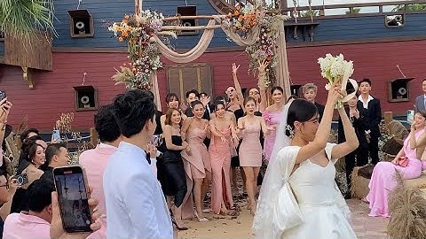 Màn ném hoa cưới của Diệu Nhi và cái kết đầy bất ngờ