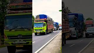 KONVOI TRUK-TRUK BESAR MUATAN BANYAK DAN BERAT NGEBUT MELAJU CEPAT #shorts #trending #viral