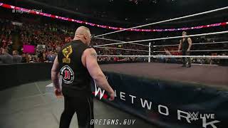 Roman Reigns spear to Brock Lesnar appear on _The Highlight Reel__ Raw, January 18, 2016