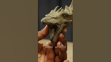 Dragon making with clay