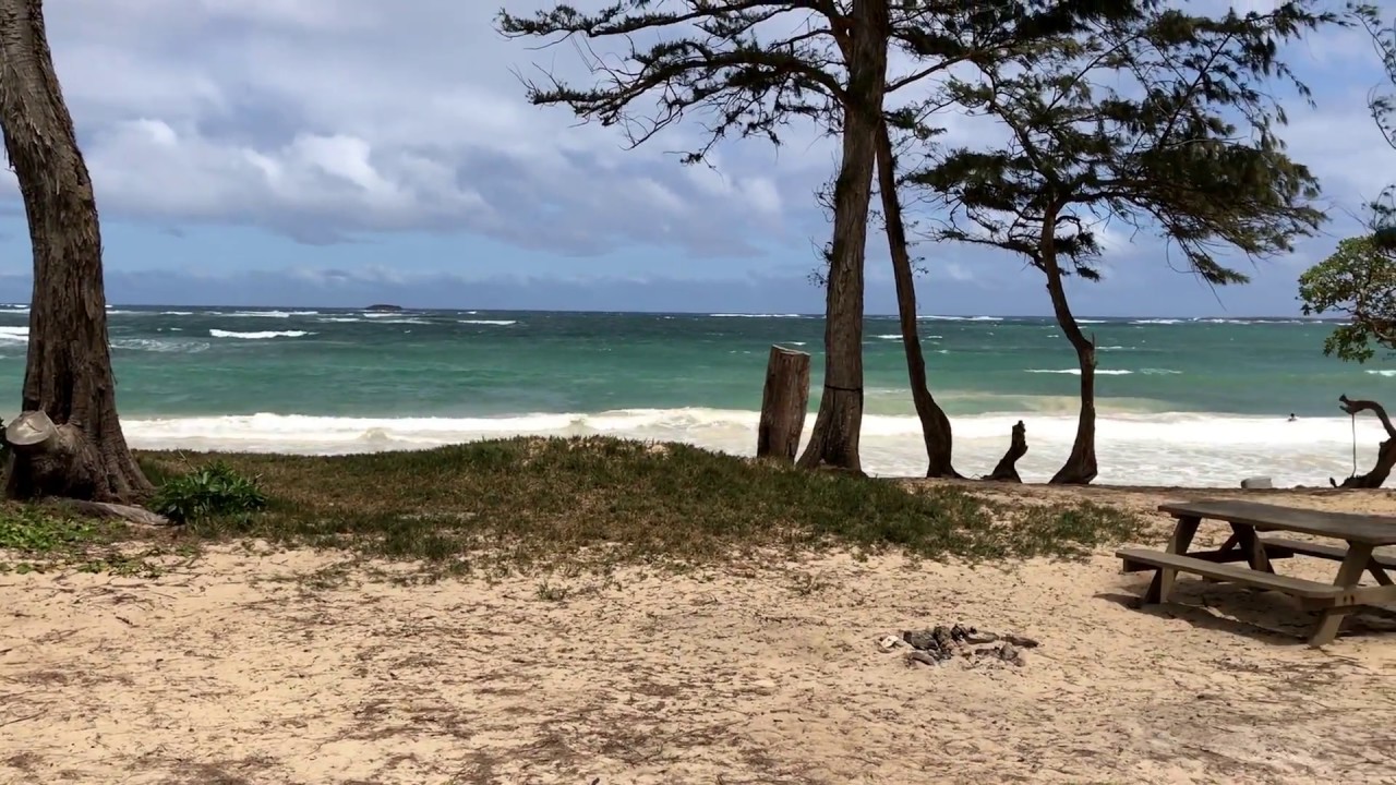 Oahu Camping Malaekahana Beach Campground To Hawaii Com