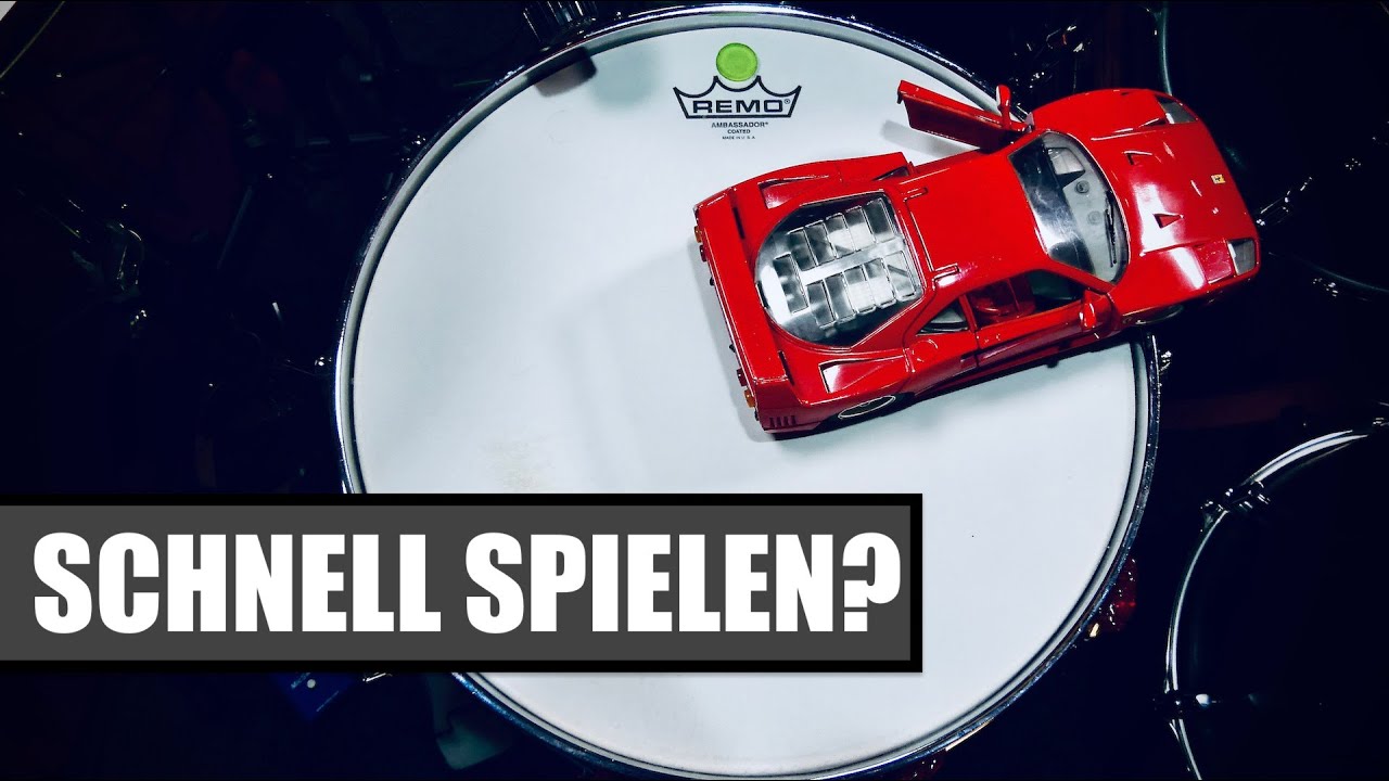 Schneller Schlagzeug spielen - daran musst du arbeiten