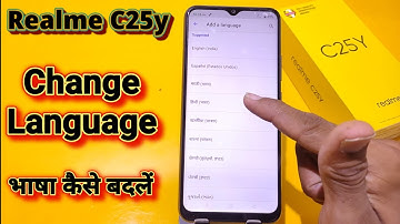 How to change Language in Realme C25y | Realme C25y me language change kaise kare