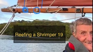 No. 23 reefing a Cornish Shrimper 19