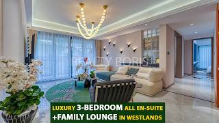 This is what a luxurious 3 bedroom with a beautiful family lounge in Westlands looks like!