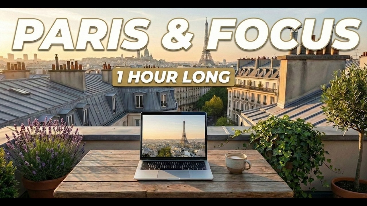 POV: You’re Studying on a Private Paris Terrace | Focus Music for Studying & Productivity