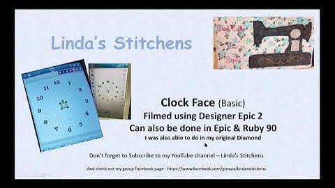 Create a Clock Face in your Embroidery Machine