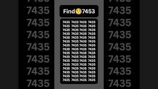 Find👉7453 within 5 second