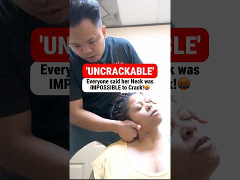 UNCRACKABLE NECK⁉️🤯 #chiropractic #backpain #neckpain #trending