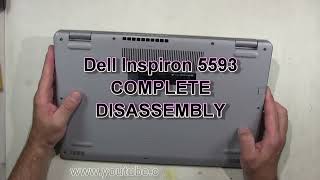 Dell Inspiron 5593 How To Complete Take Apart Full Disassembly Nothing Left