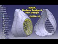 How to create a respiratory mask using catia v5 generative surface design