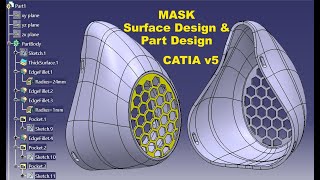 How to create a respiratory mask using CATIA v5 Generative Surface Design