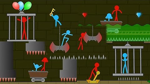 Red and Blue , Stickman Animation - All Part 6-15