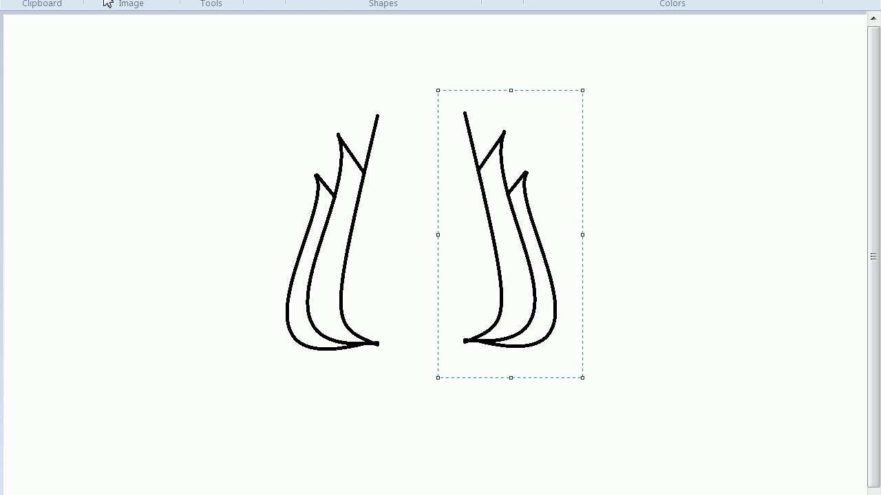 how to create lotus in ms paint