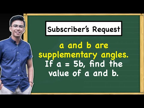 Solving Problems Involving Supplementary Angles @MathTeacherGon