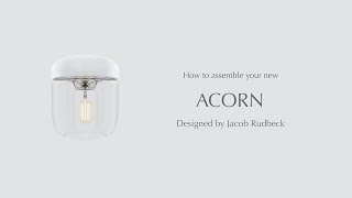 Lamp Acorn White Steel UMAGE video