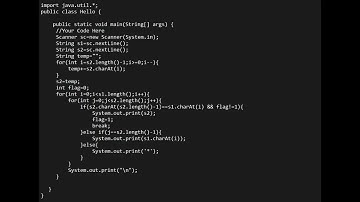 SkillRack- Code Test - Match First Letter - Reverse (Program Id: 4163) 16/02/2023 (JAVA)