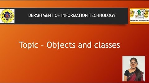OBJECTS AND CLASSES | OBJECT ORIENTED PROGRAMMING | SNS INSTITUTIONS