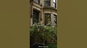 (وما أبرئ نفسي إن النفس لأمارة بالسوء إلا ما رحم ربي إن ربي غفور رحيم)-سورة يوسف -آية ٥٣