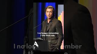 Brad Pitts Epic Blunder: Forgetting Fight Clubs First Rule ?? bradpitt fightclub subscribe