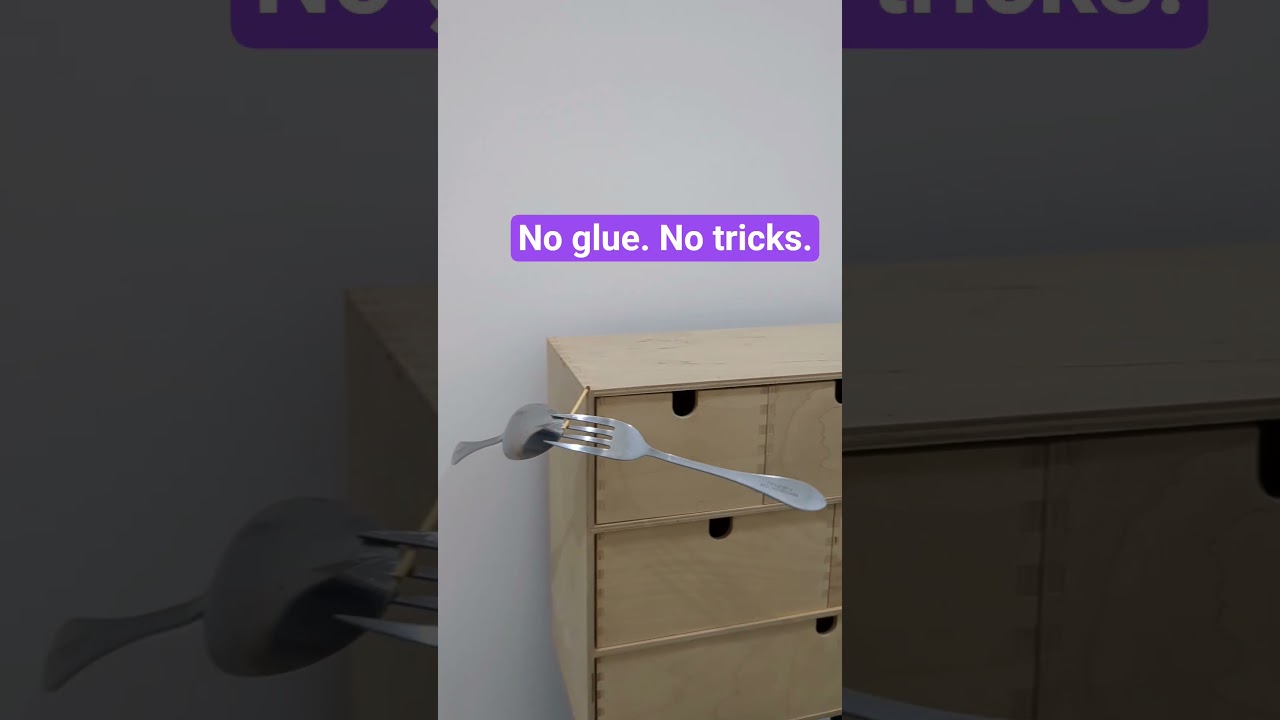 Floating Cutlery?! Mind-Blowing Spoon & Fork Trick with a Matchstick! 🔥