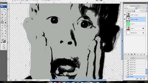 Multi Layer Stencil Design Tutorial Using Photoshop (no cutout/livetrace)