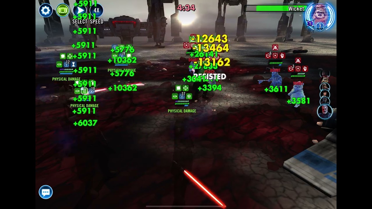 SWGOH, Grand Arena: Mercenary (Baylan Skoll 2 Omicrons) vs Ewok (Chief Chirpa Omicron)