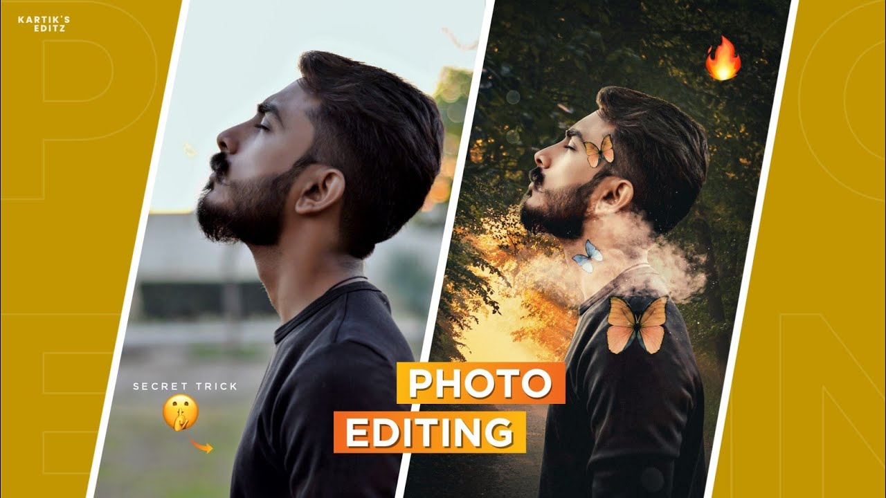 Creative Cloud+ Butterfly Neture Feel Secret Trick Photo Editing PS Touch  Picsart  Editing Tutorial