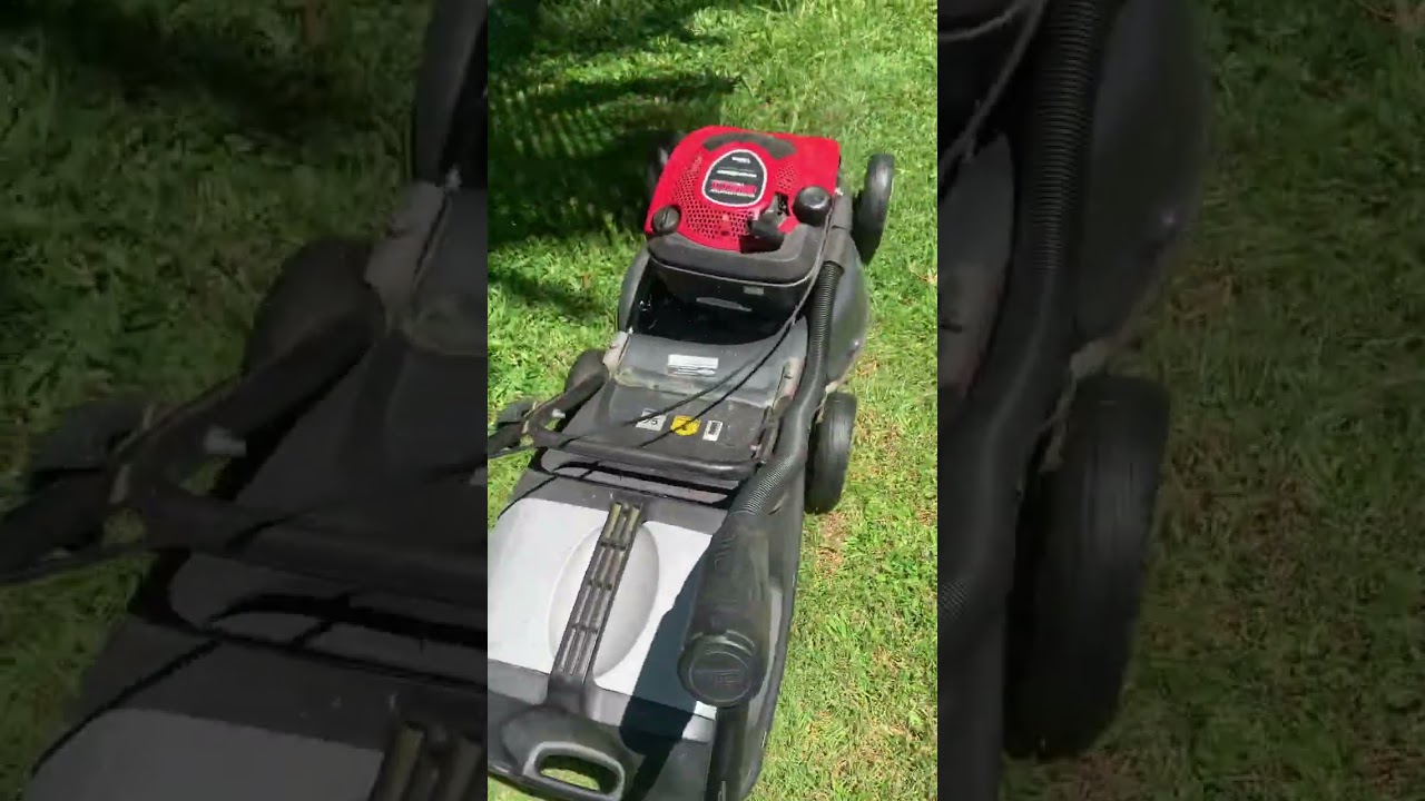 Mowing with the victa 650 mulch and catch
